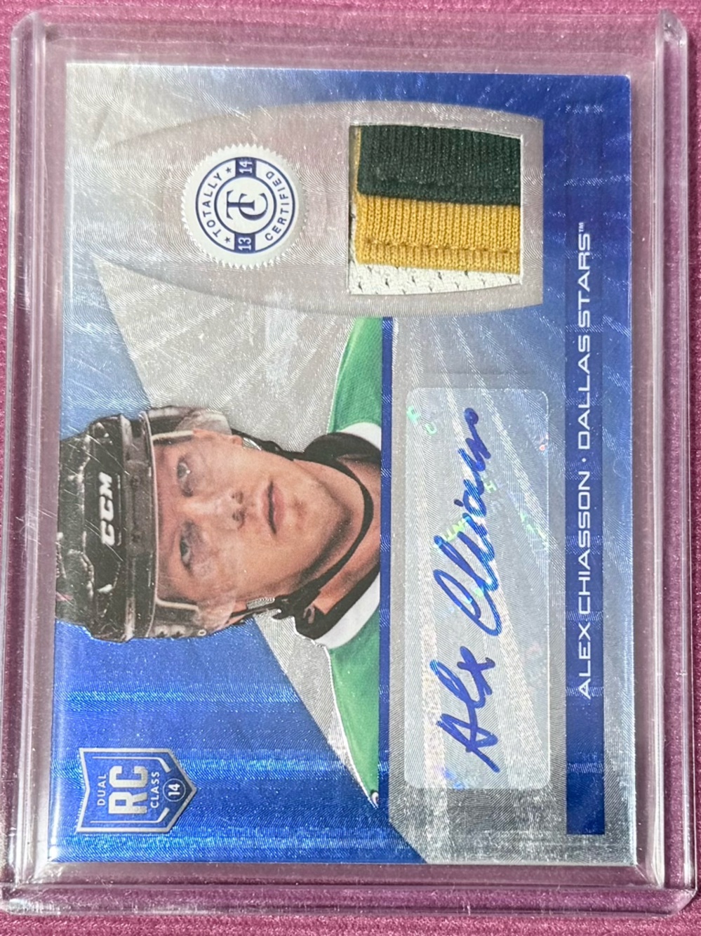 2013-14 Totally Certified Alex Chiasson Dallas Stars Autograph Prime 24/25